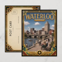 Waterloo Iowa Vintage Art Deco Golden Age