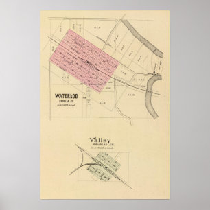 Waterloo und Tal, Nebraska Poster