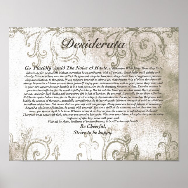Watermark Design DESIDERATA Vampire Poster (Vorne)