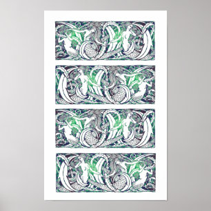 Watermark Waves Print Poster