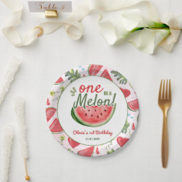 Watermelon 1. Geburtstag Sommer Party Papierplatte Pappteller