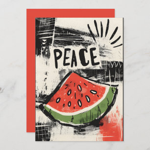 Watermelon Abstrakt Elegance Hues: ف ل س ط ن ي Einladung