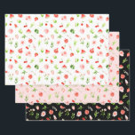 Watermelon and Pomegranate Pattern Geschenkpapier Set<br><div class="desc">These fun and whimsical wrapping paper sheets are versatile and can be used for giving gifts or art and craft projects. It is ideal for any occasion such as birthdays,  weddings,  bridal showers,  baby showers,  anniversaries or general gifts. The design watercolor watermelon,  pomegranate,  strawberries,  cherries and foliage.</div>