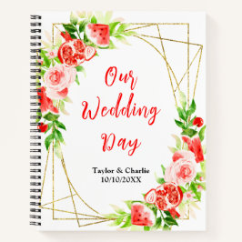 Watermelon and Pomegranate Wedding Planner Notizbuch