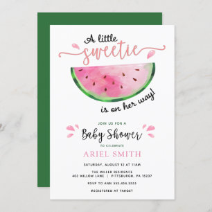 Watermelon Baby Dusche Einladung