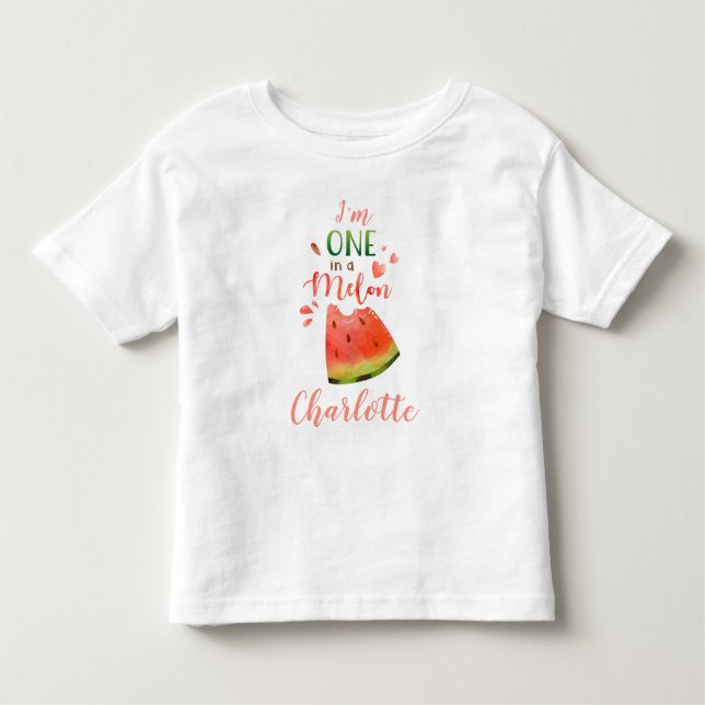 Watermelon Baby T - Shirt One in einem Melon Girl- (Vorderseite)