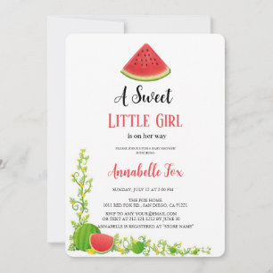 WATERMELON BABYSHOWER-EINLADUNG EINLADUNG