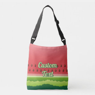 Watermelon Background Crossbody Bag Tragetaschen Mit Langen Trägern