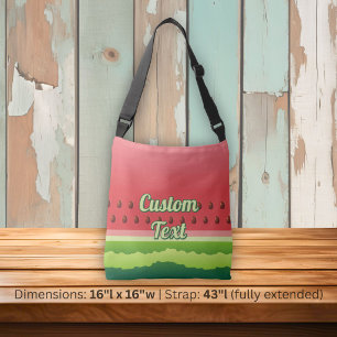 Watermelon Background Crossbody Bag Tragetaschen Mit Langen Trägern
