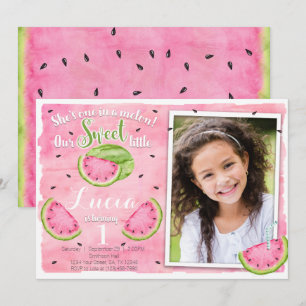 Watermelon Birthday Einladung