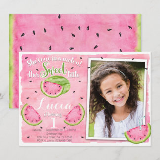 Watermelon Birthday Einladung