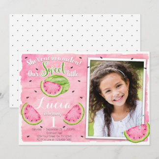 Watermelon Birthday Einladung