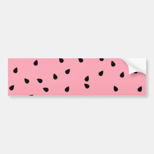 Watermelon Black Seeds Summer Vibes Juicy Pink Autoaufkleber