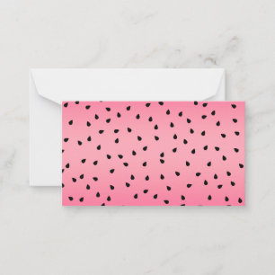 Watermelon Black Seeds Summer Vibes Juicy Pink Mitteilungskarte