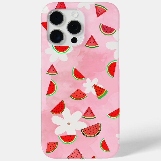 Watermelon Bloom - Fun Summer Floral Pattern" Case-Mate iPhone Hülle (Rückseite)