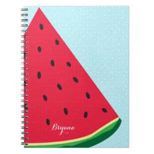 Watermelon Blue Fun Sommerzeit Custom Journal Notizblock