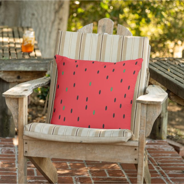 Watermelon Bright Red Flesh Pattern Kissen (Stuhl )