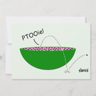 Watermelon Cartoon Funny Family Wiedersehen Templa Einladung