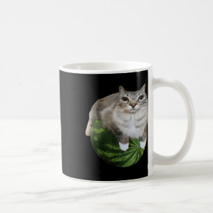 Watermelon Cat Albern Cat Meme Kaffeetasse
