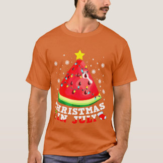 Watermelon Christmasree Weihnachten im Juli Junge T-Shirt