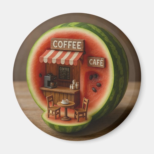 Watermelon Coffee Magnet (Vorne)