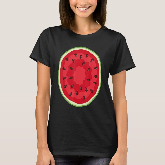 Watermelon Costume Crew     Halloween Costume Frui T-Shirt (Vorderseite)