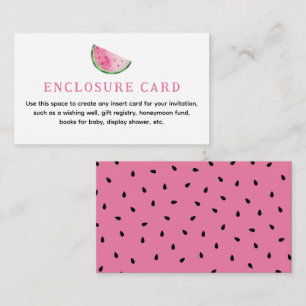 Watermelon Custom Enclosure Card Begleitkarte