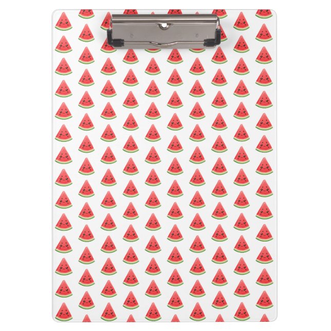 Watermelon Custom Funny Summer Fruit Klemmbrett (Vorderseite)