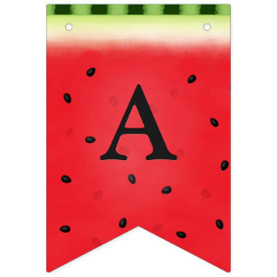 Watermelon Custom Letters Wimpelkette