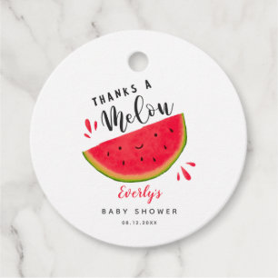 Watermelon dank Melon Summer Baby Dusche Geschenkanhänger