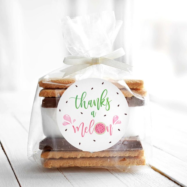 Watermelon Danke an Melon Danke Runder Aufkleber (Von Creator hochgeladen)