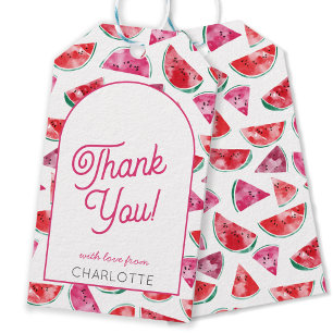 Watermelon Danke Personalisiert Geschenkanhänger