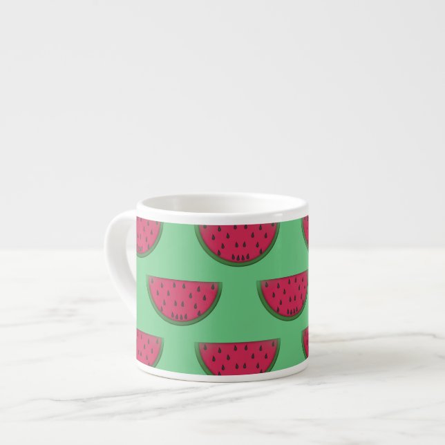 Watermelon Design Bone China Espresso Tasse (Vorderseite Links)