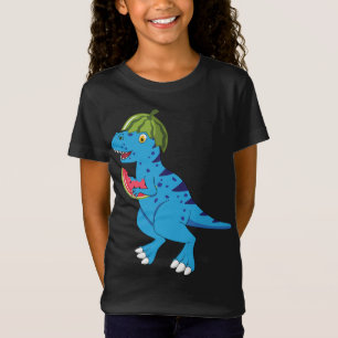 Watermelon Dinosaur T Rex Sommer Frische Pasta mac T-Shirt