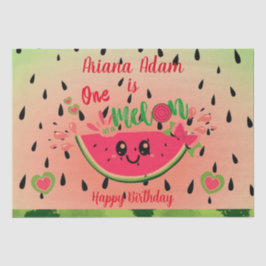 Watermelon Eins in einem Melon Girl's First Birthd Seidenpapier