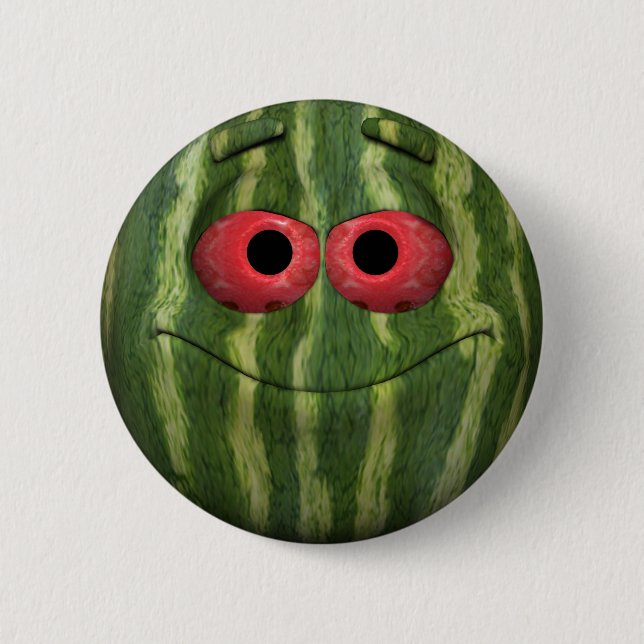Watermelon Emoticon Button (Vorderseite)