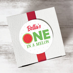 Watermelon First Birthday Sticker