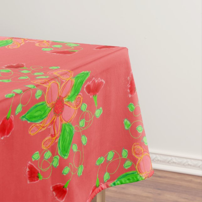 Watermelon Floral Tischdecke (Beispiel)