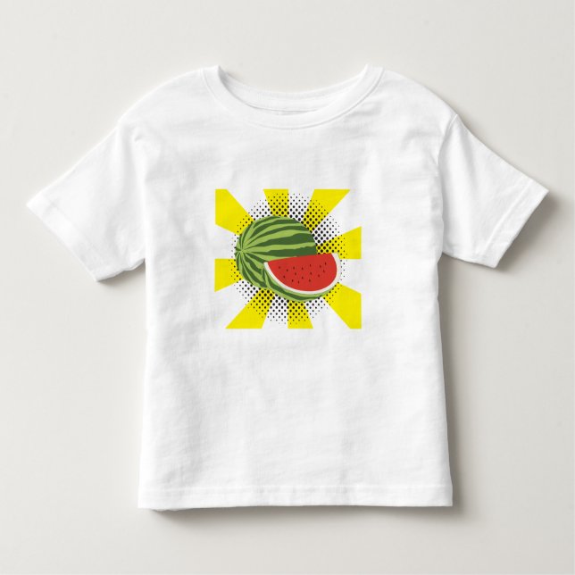 Watermelon Fruchtdesign Kleinkind T-shirt (Vorderseite)