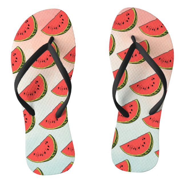 Watermelon Fruit Flip Flops (Fußbett)