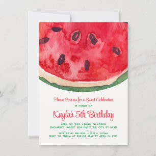 Watermelon Geburtstag Einladungen