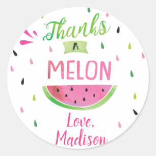 Watermelon Geburtstagsparty Stickers , Liebesmarke