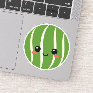 Watermelon Gesicht Vinyl Aufkleber Wasser Flasche