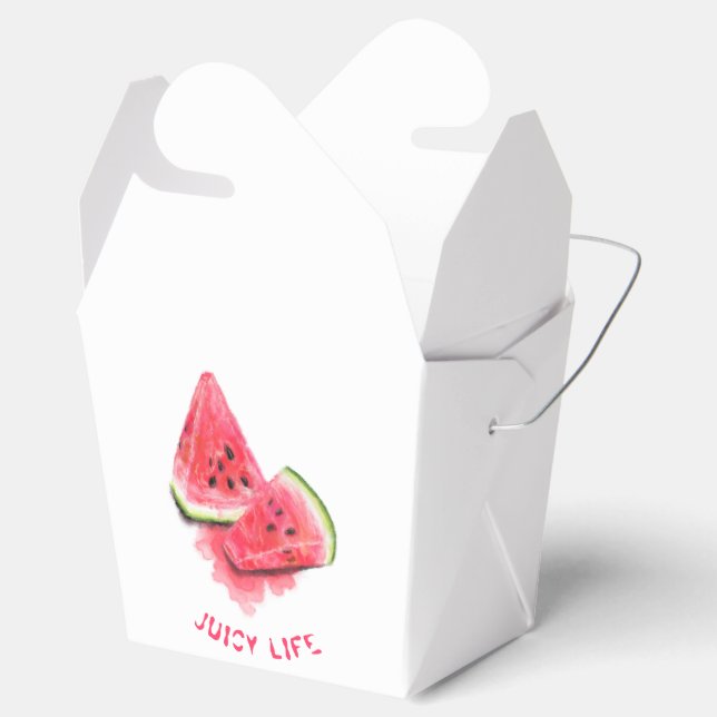 Watermelon Gevor Box - Benutzerdefinierter Text Geschenkschachtel (Geöffnet)