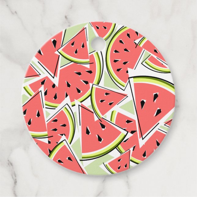 Watermelon Green Geschenkanhänger (Vorderseite)