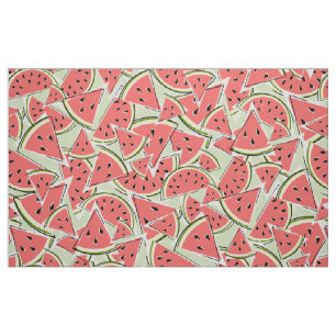 Watermelon Green groß Stoff