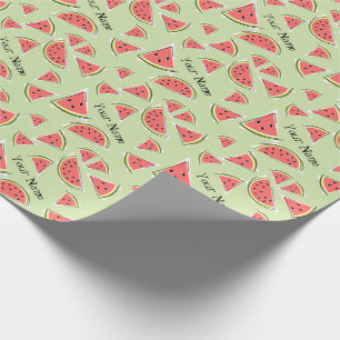 Watermelon Green Multi Name Geschenkpapier