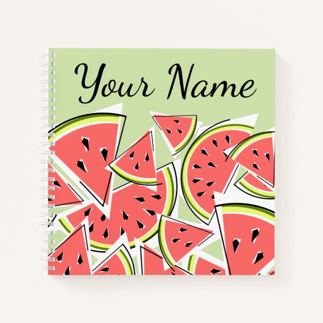 Watermelon Green Name Notizbuch (Vorderseite)