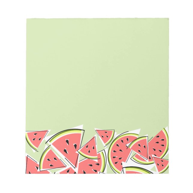 Watermelon Green Notizblock (Vorderseite)