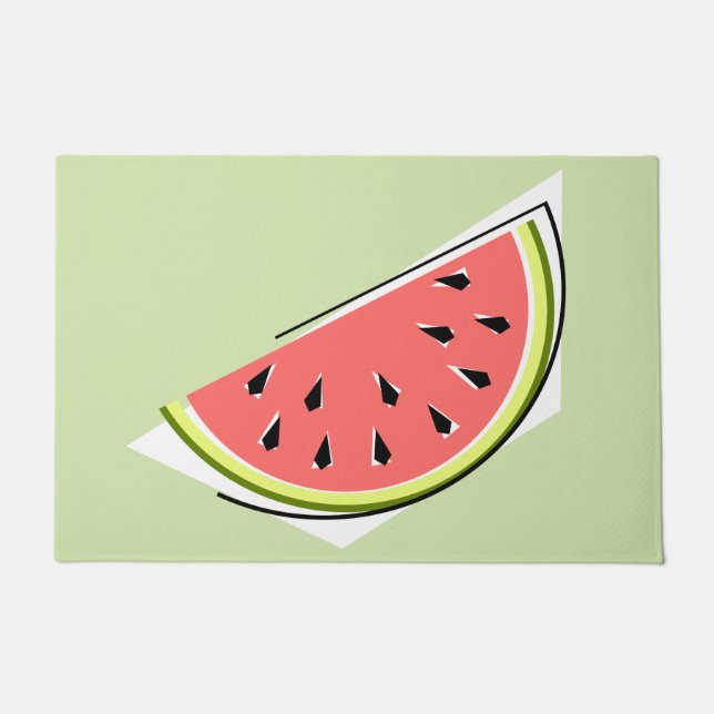 Watermelon Green Slice Fußmatte (Vorderseite)